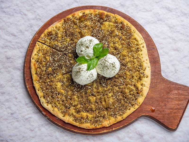 Thyme With Labneh Manoucheh