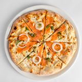 Salmon Symphony Pizza