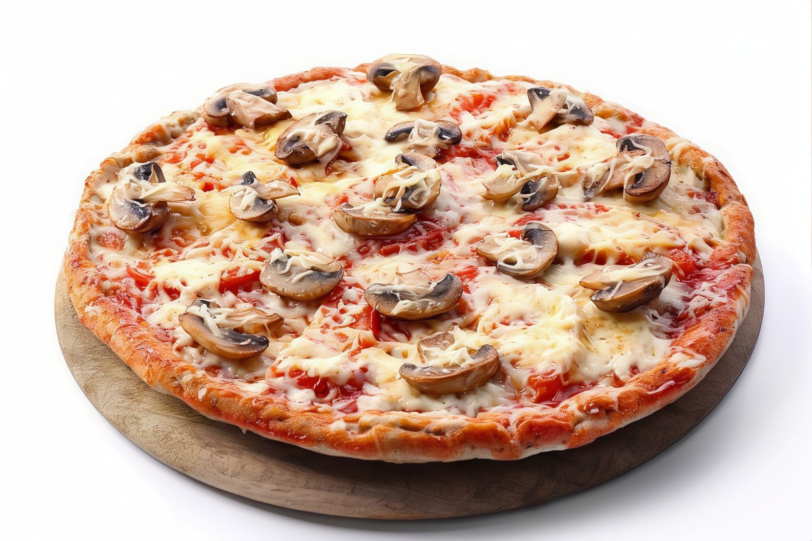 mushroom oriental pizza