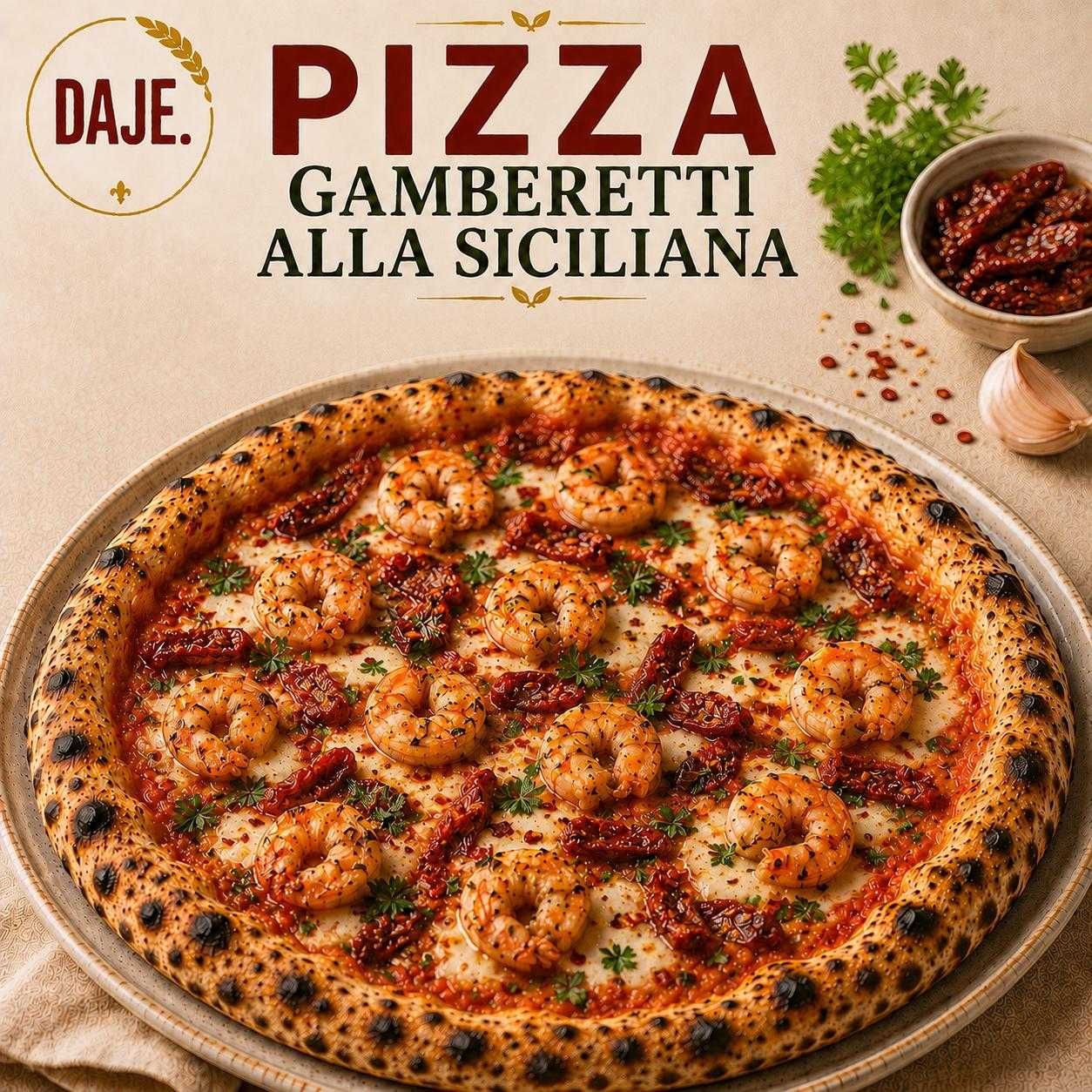 Pizza Gamberetti alla Siciliana