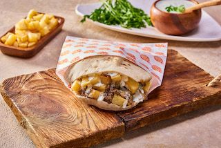 Potato Fatta with Minced Meat Sandwich