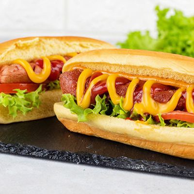 Hot dog and fries