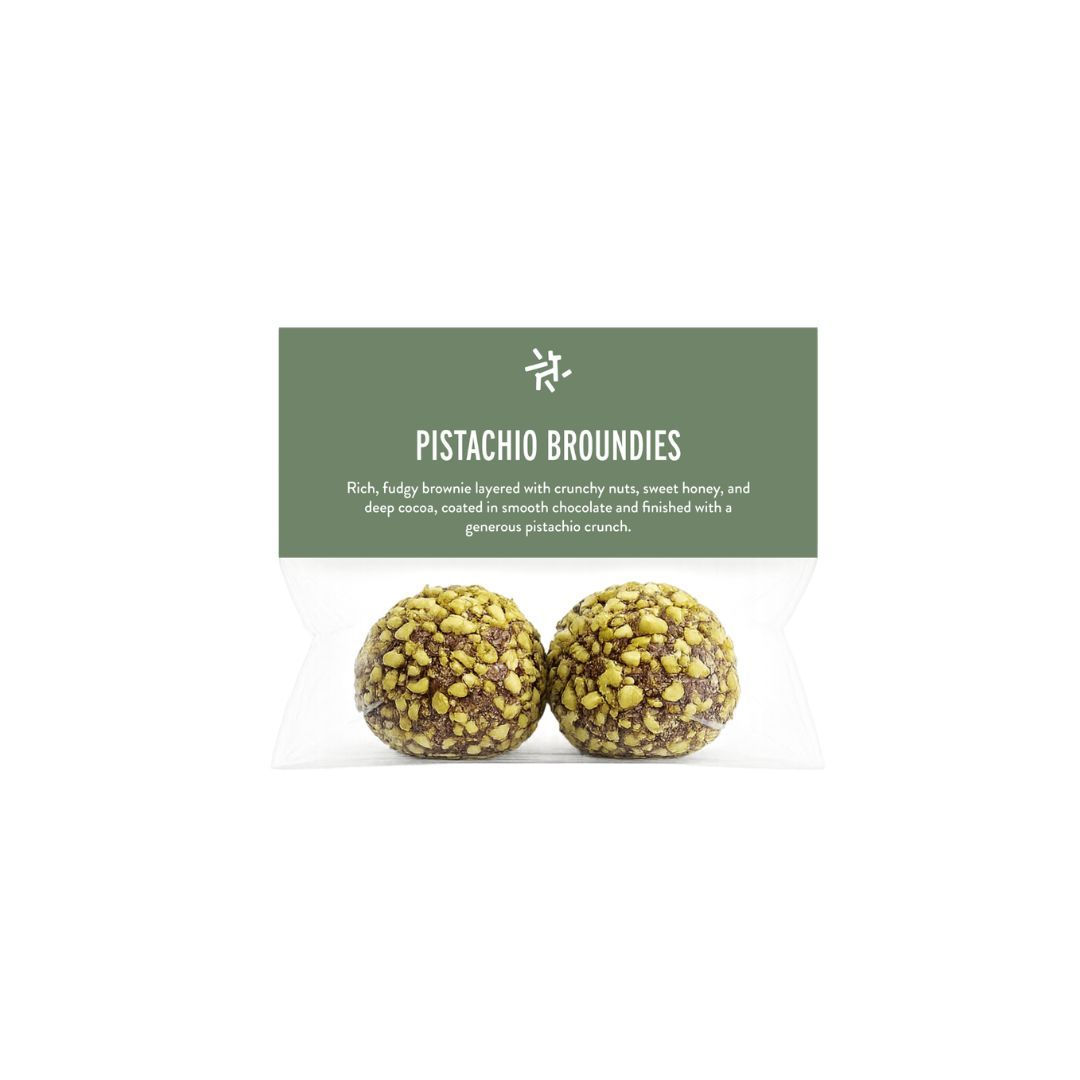 Pistachio Broundies