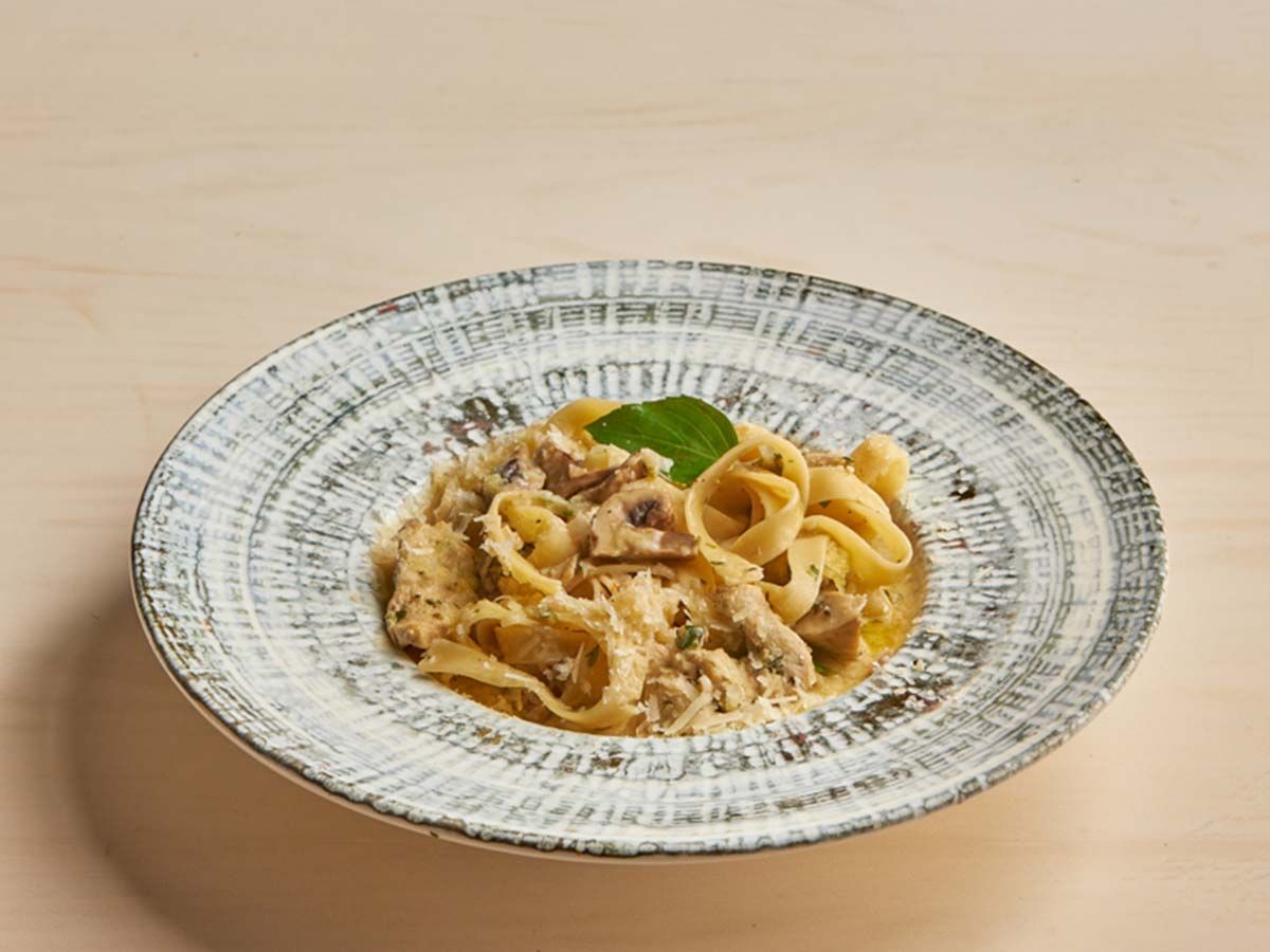 Alfredo poulet pasta