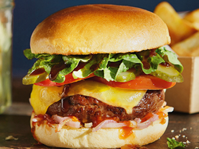 Mix Beef Burger Sandwich