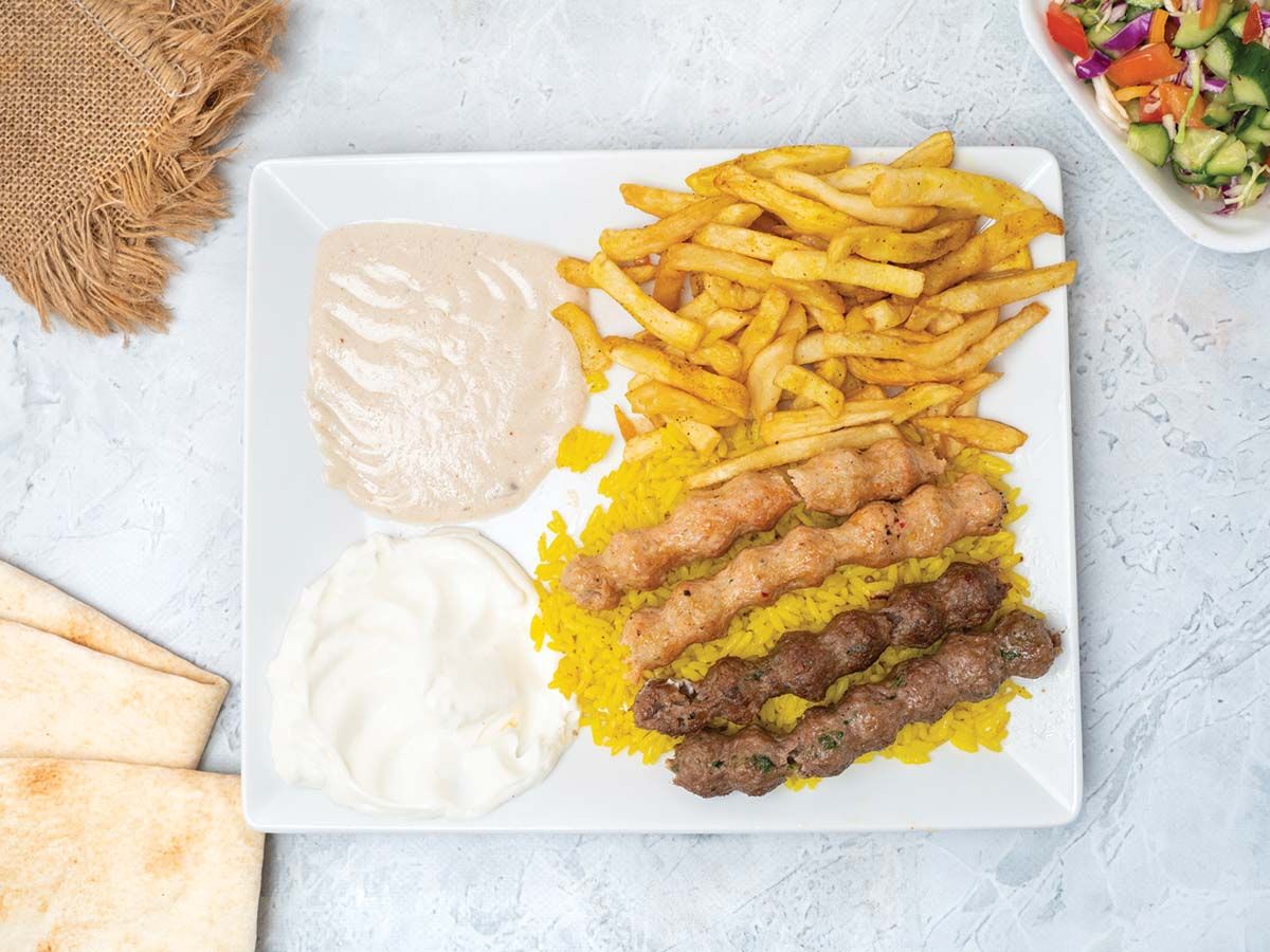 Large Charcoal Grilled Kofta Meal