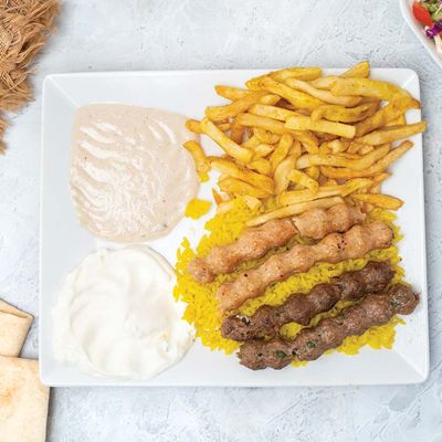 Large Charcoal Grilled Kofta Meal