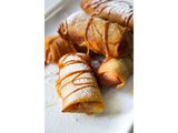 Fried Apple With Honey And Ice Cream