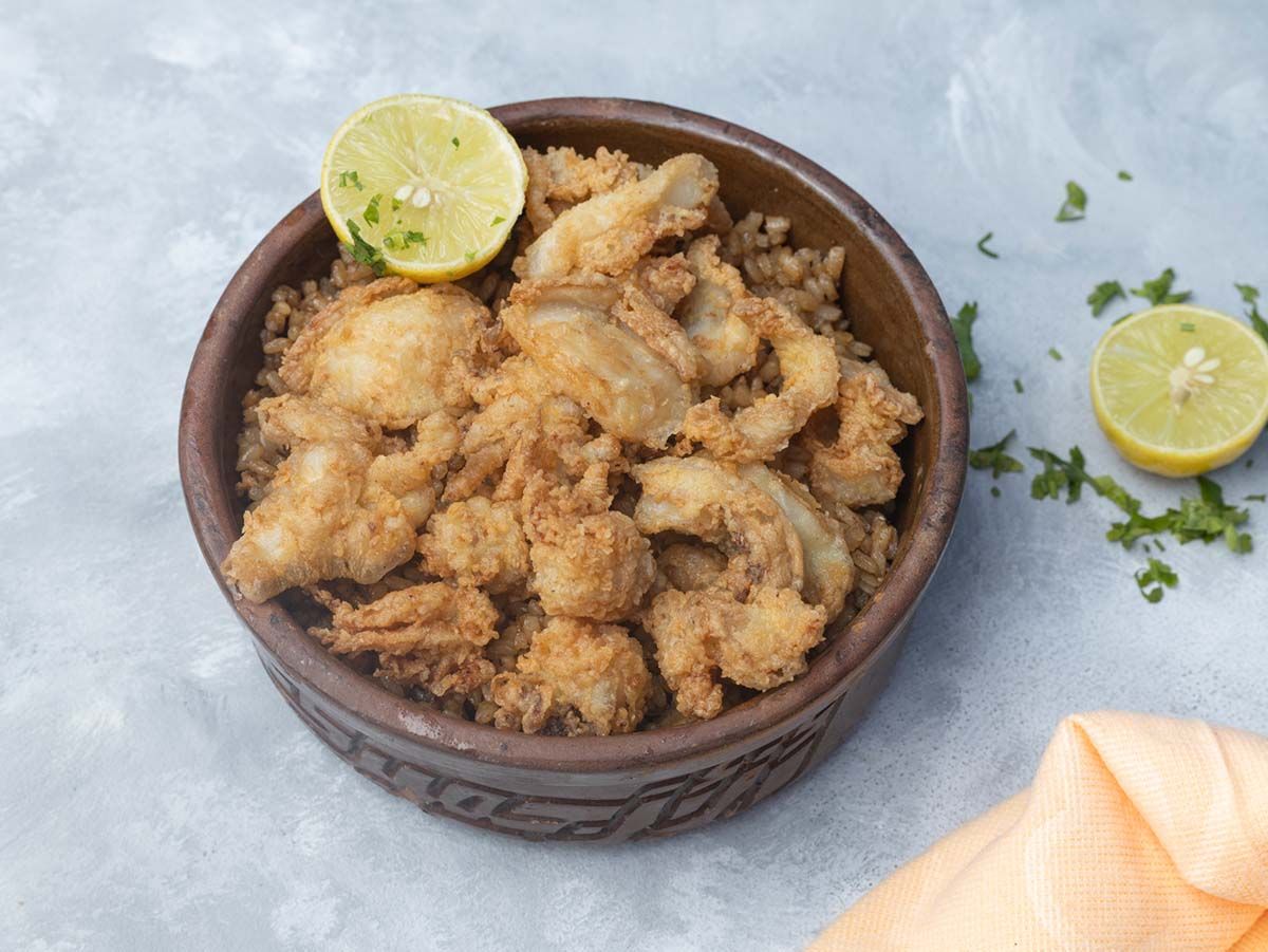 Fried Or Grilled Squid Rice
