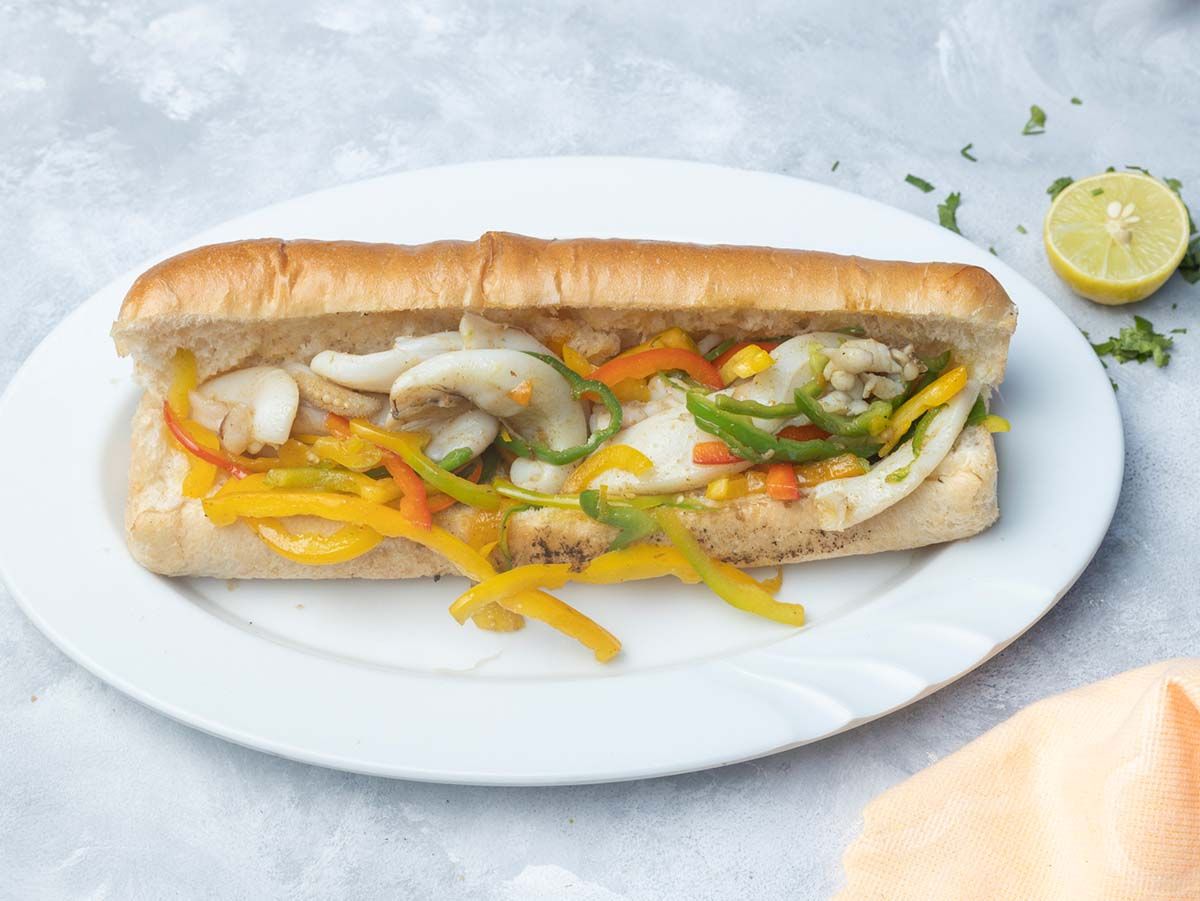 Grilled Squid Sandwich