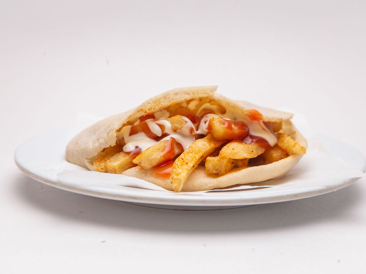 french fries sandwich