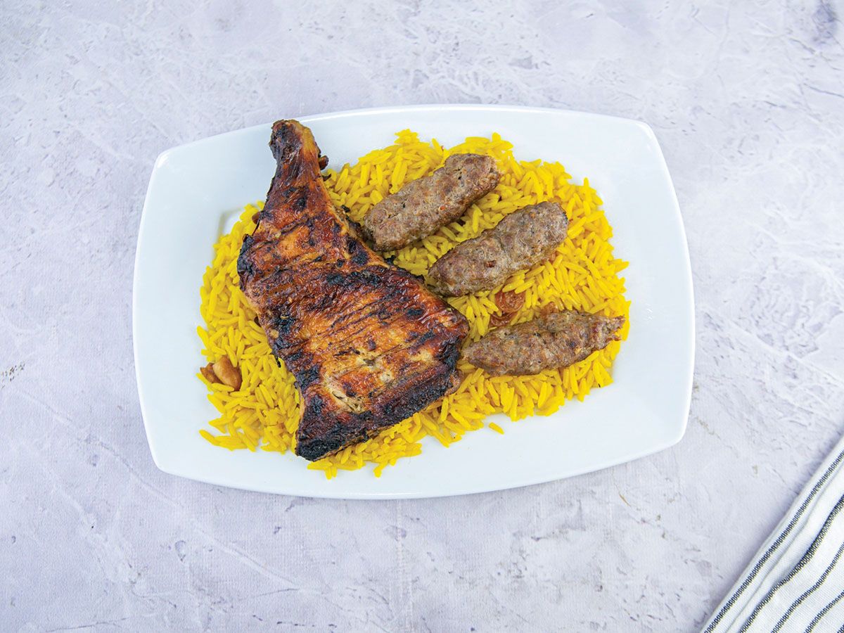 Quarter Chicken With 3 Kofta Pieces Mix Grill Meal