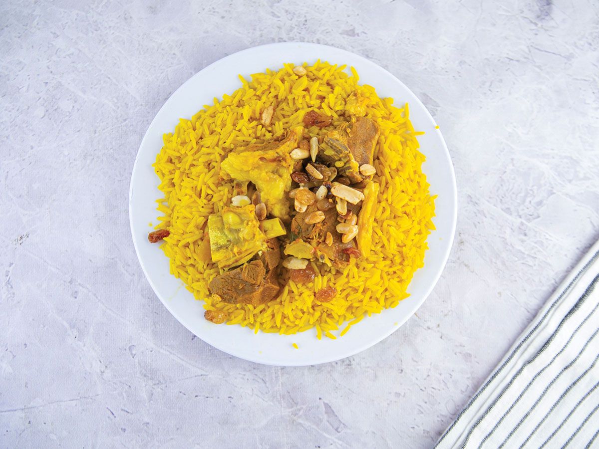 Mutton Meat Mandi Rice