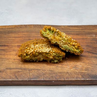 Stuffed Ta'ameya Patty with Pickled Lemon and Safflower