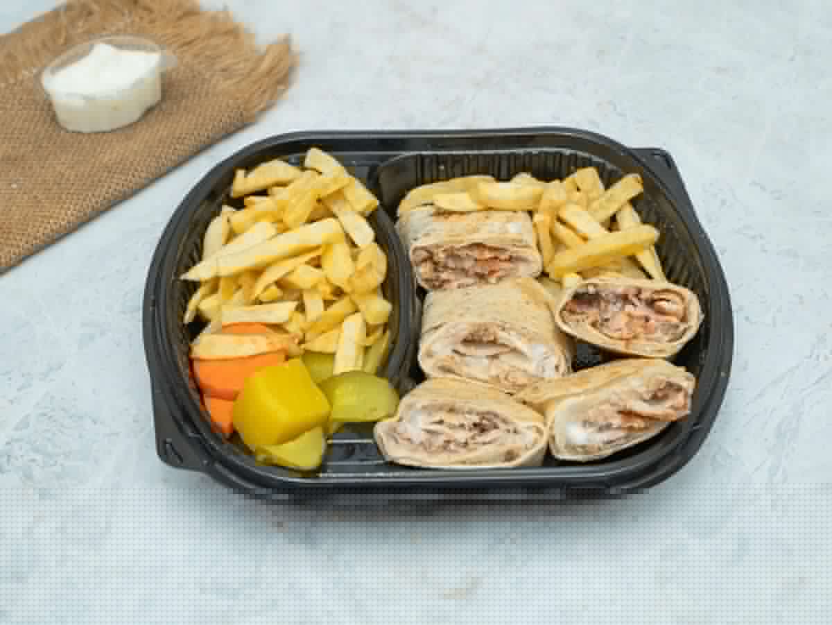 Extra chicken shawarma meal