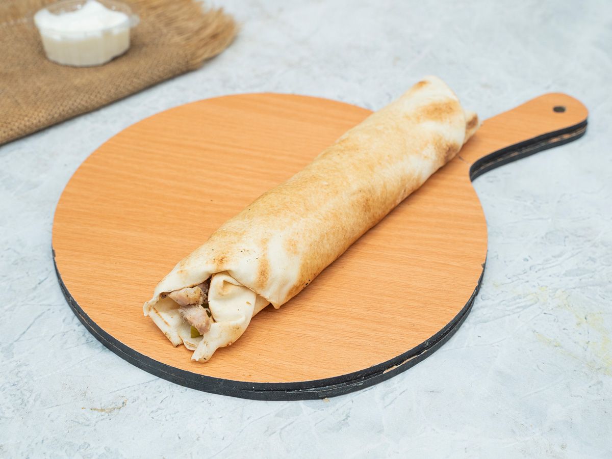 Arabic chicken shawarma meal