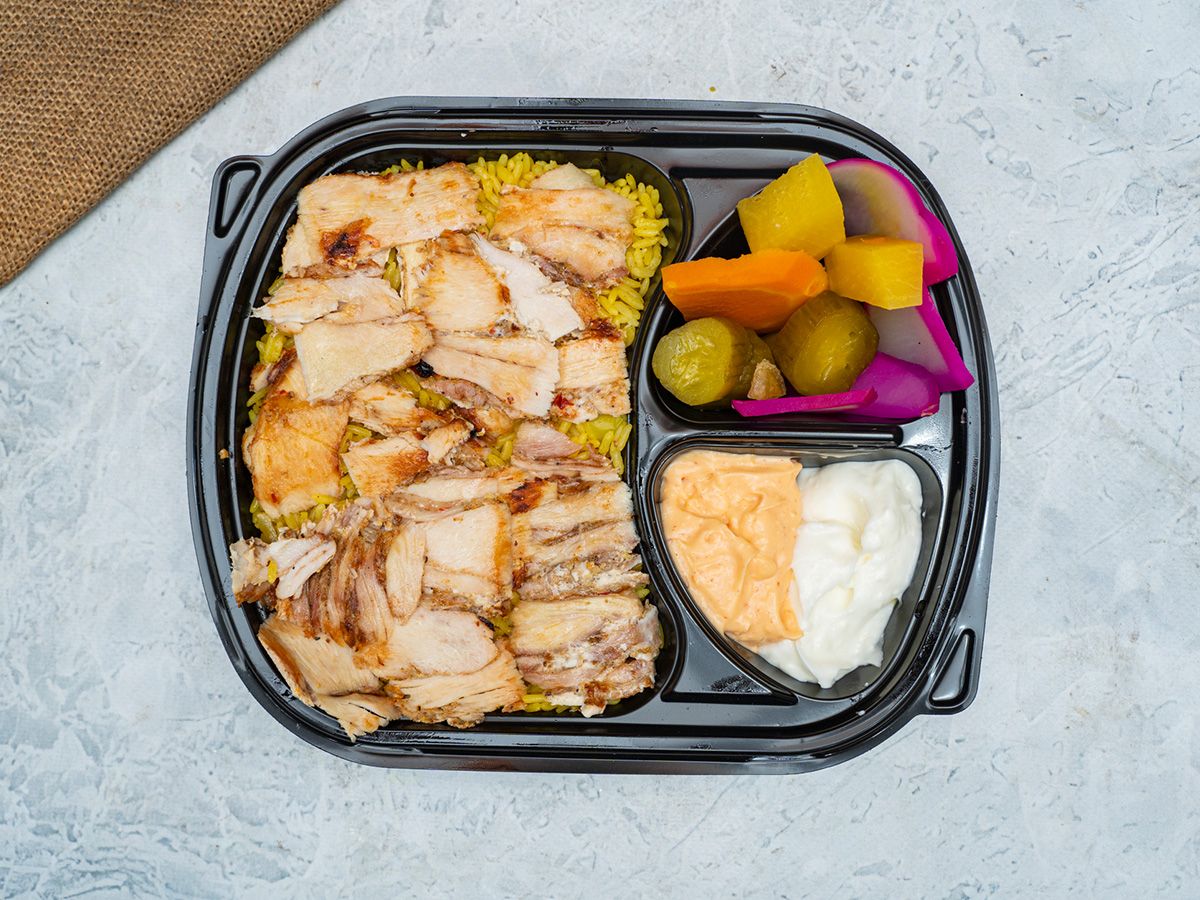 Chicken shawerma fatteh