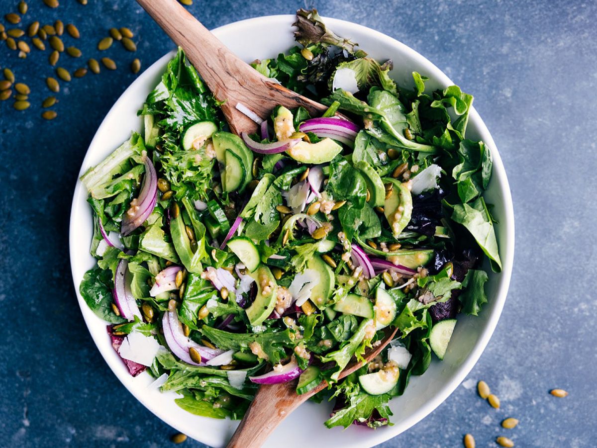 Add whole salad