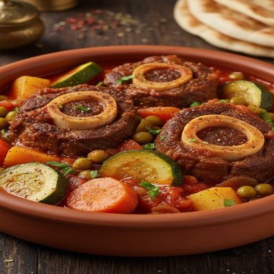 Oxtail with mixed vegetbales