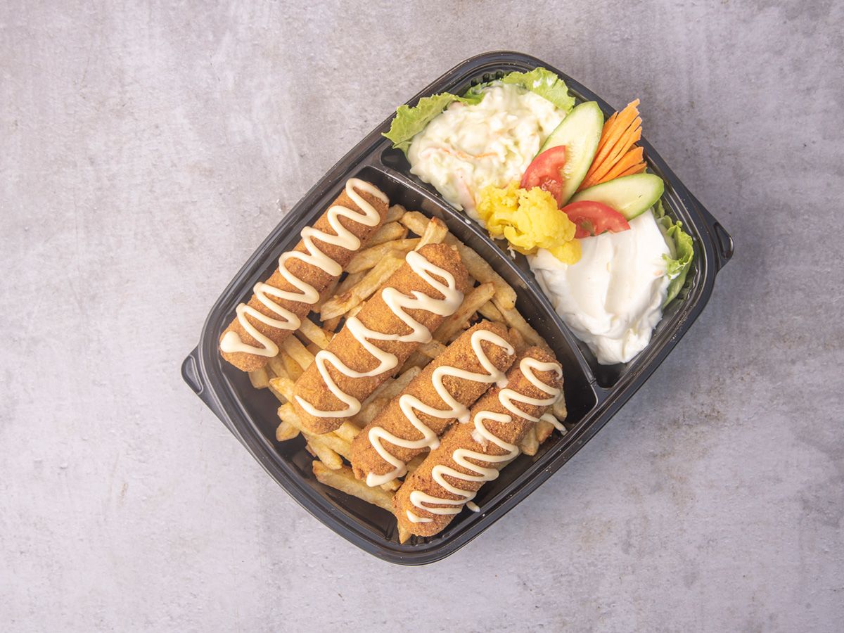 Chicken roll 4 pieces meal