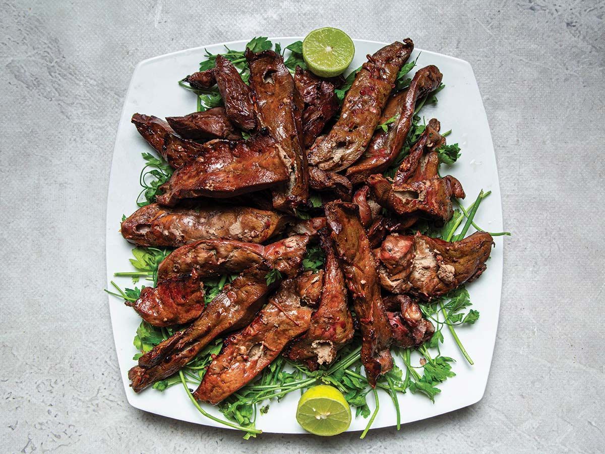 Liver on Charcoal