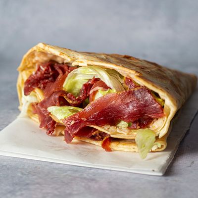 Pastrami With Vegetables Crepe
