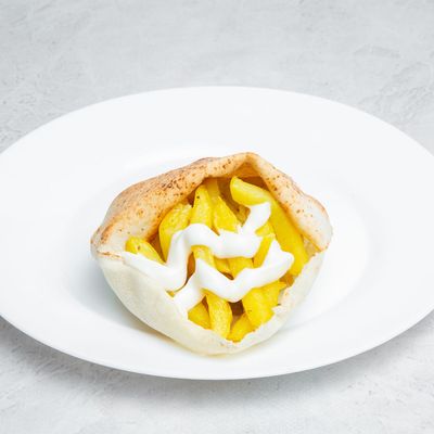 Potato sandwich with mayonnaise