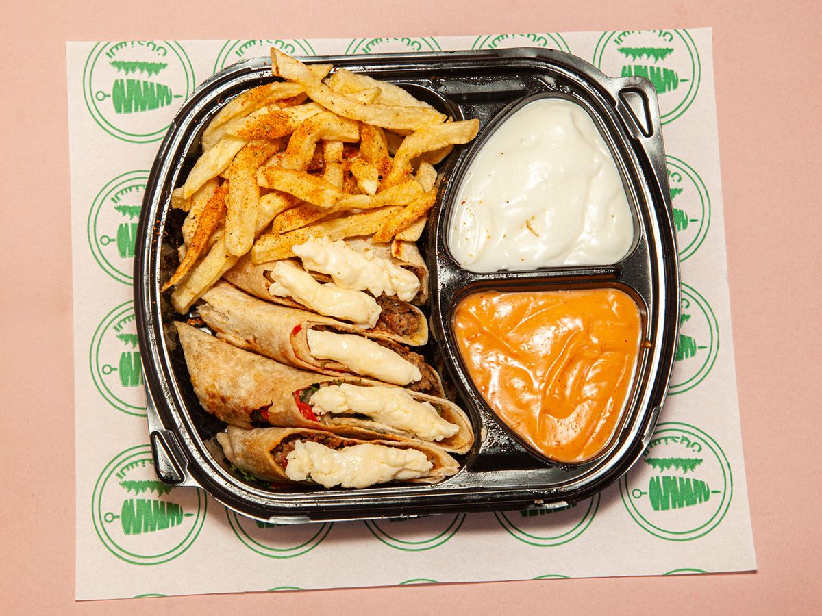French Arabian Meat Shawerma