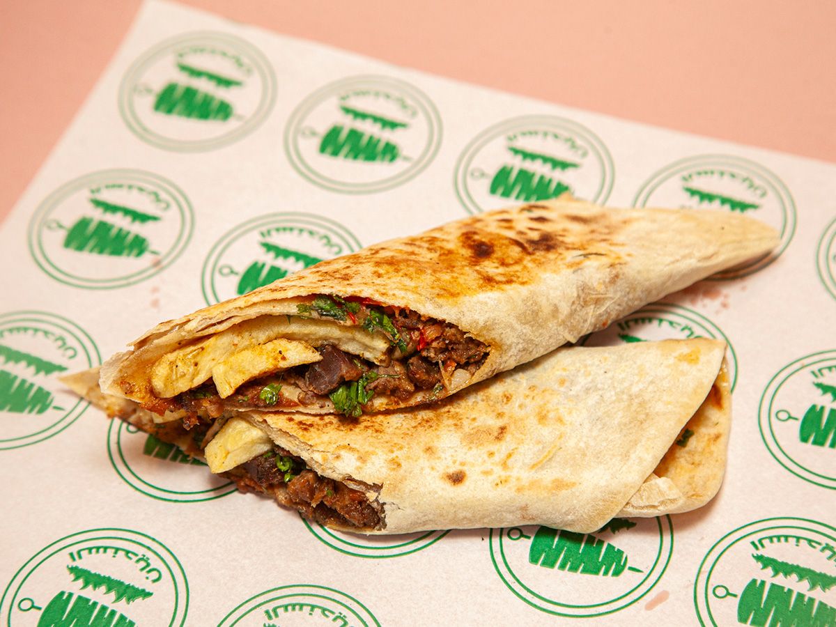 Meat Sandwich With Small Fries