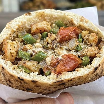 Alexandrian Shrimp Mixture Sandwich
