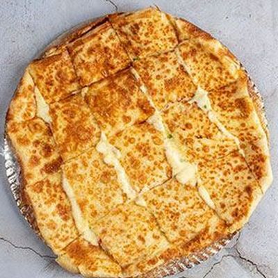 Oriental fasting mushroom pizza