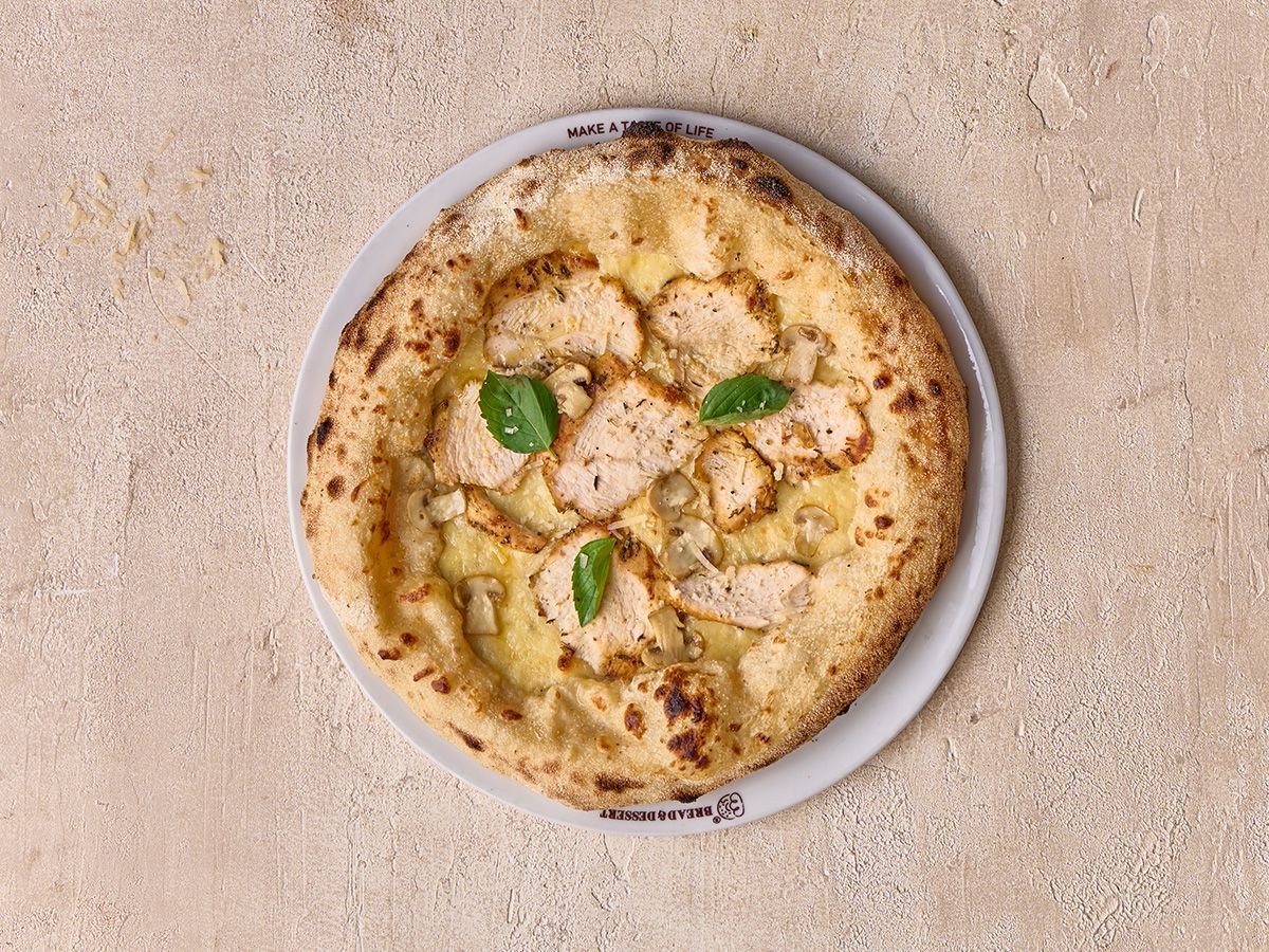 Alfredo pizza