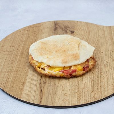 Kiri cheese omelette sandwich