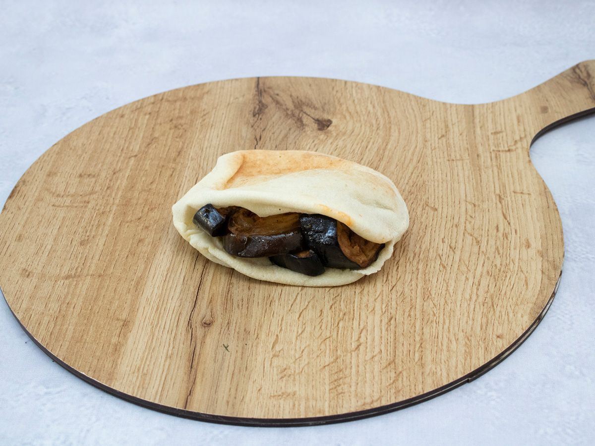 Fried Eggplants Sandwich