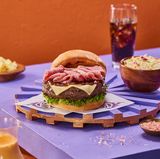 American Wild Mustang Burger Sandwich