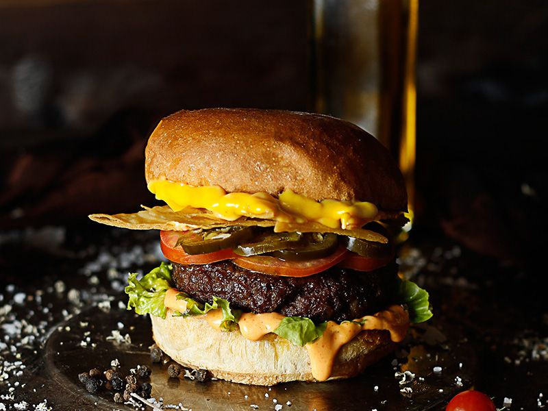 Amigos Beef Burger Sandwich