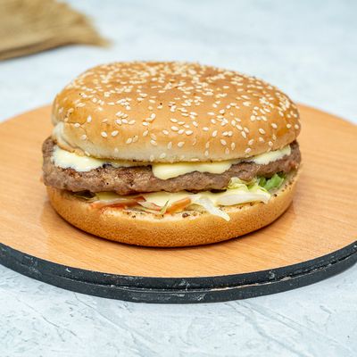 Double cheese Meat burger