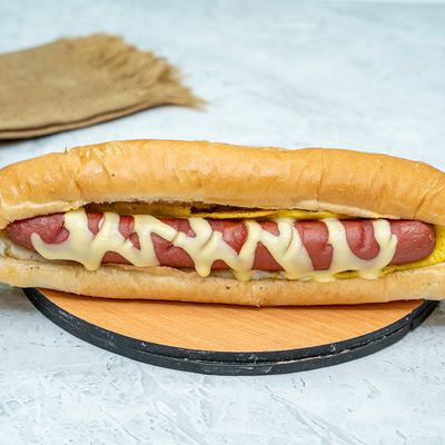 large Cheese and egg hot dog