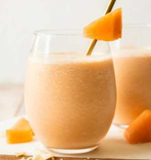 Cantaloupe And Vanilla Smoothie