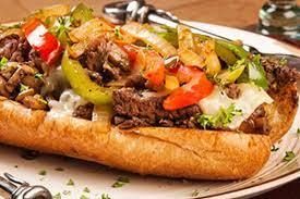 Melted Cheese With Fajita Beef Sandwich