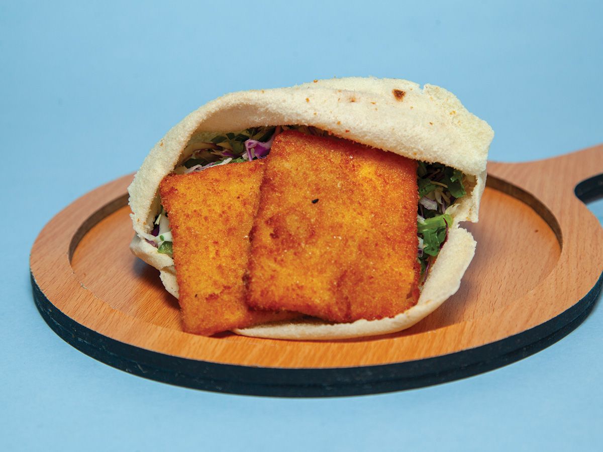Fried cheese sandwich