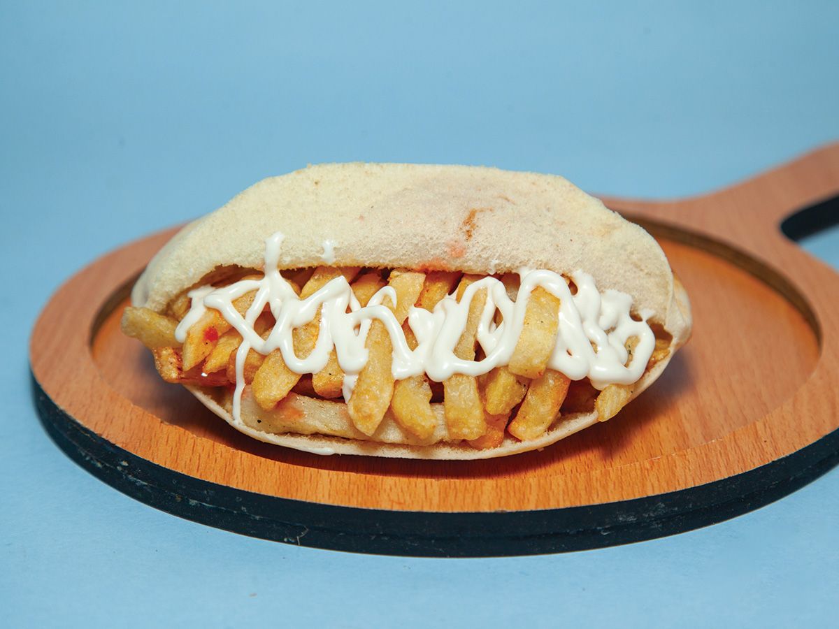 Potato With Mayonnaise Sandwich