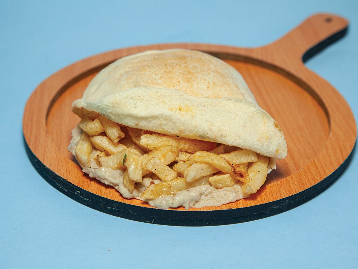 Potato With Baba Ghannoug Sandwich