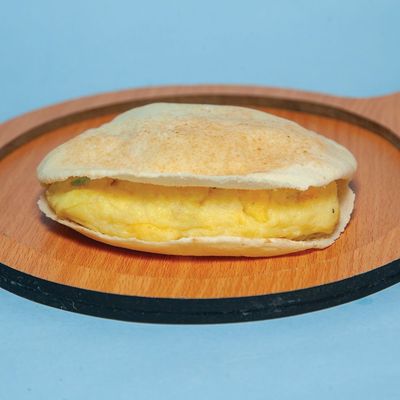 mashed sandwich with Boiled egg