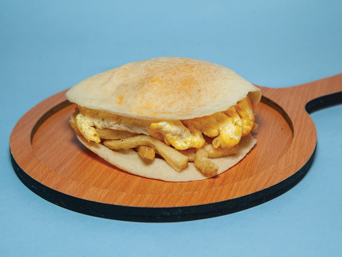 Potato With Cheese Sandwich