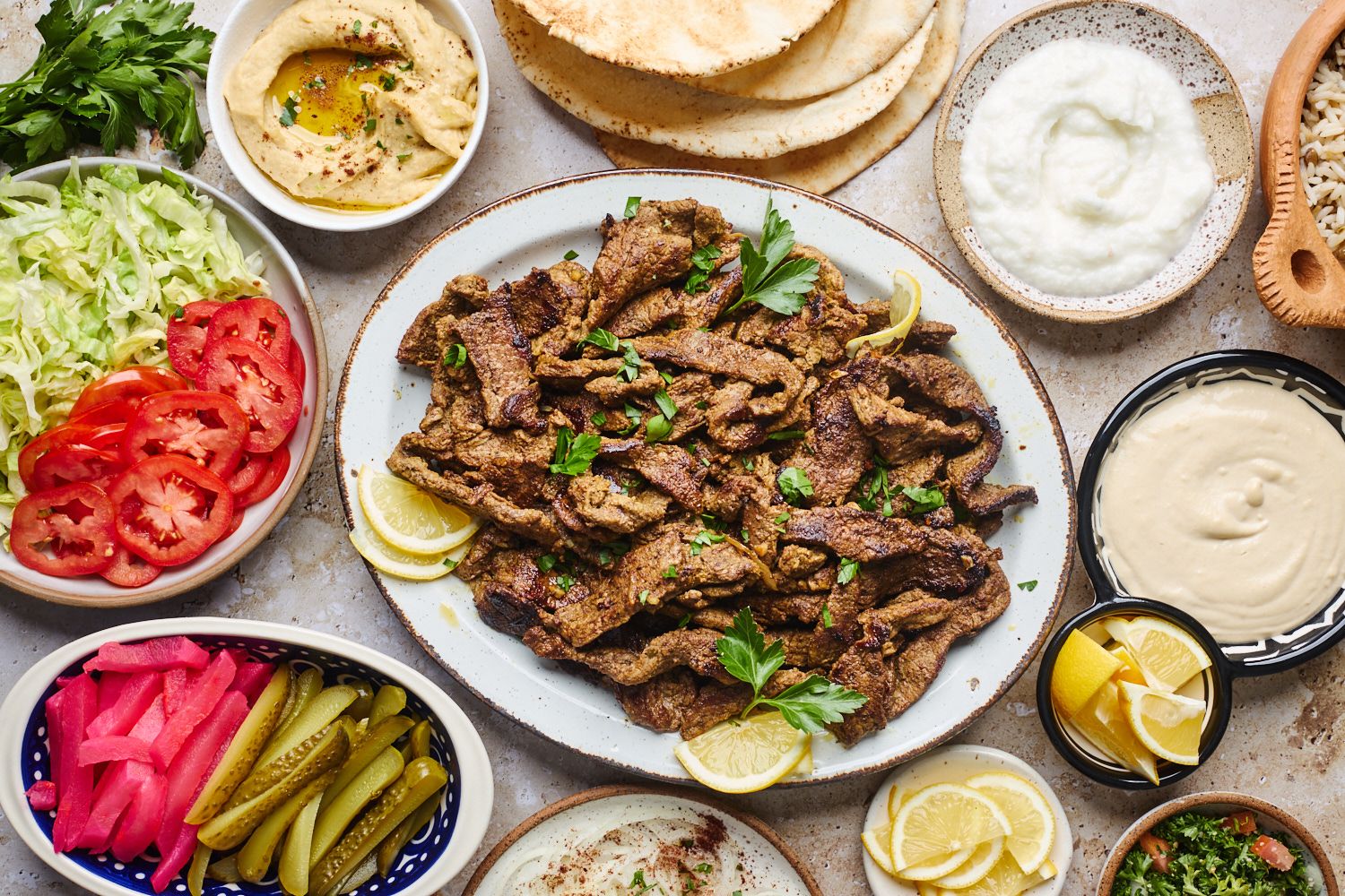 Arabic Meat Shawarma Meal