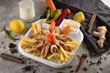 Arabic chicken shawarma meal