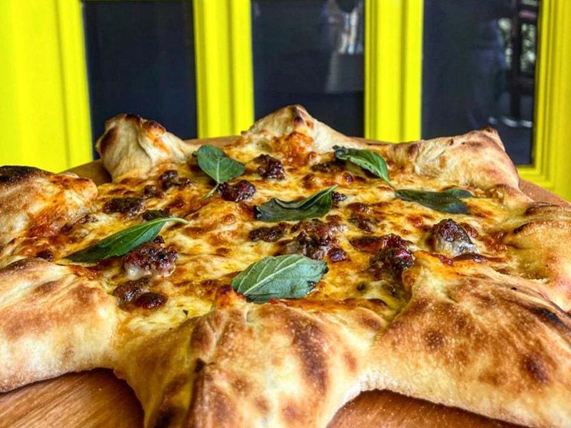 Armenian Sausage Star Pizza