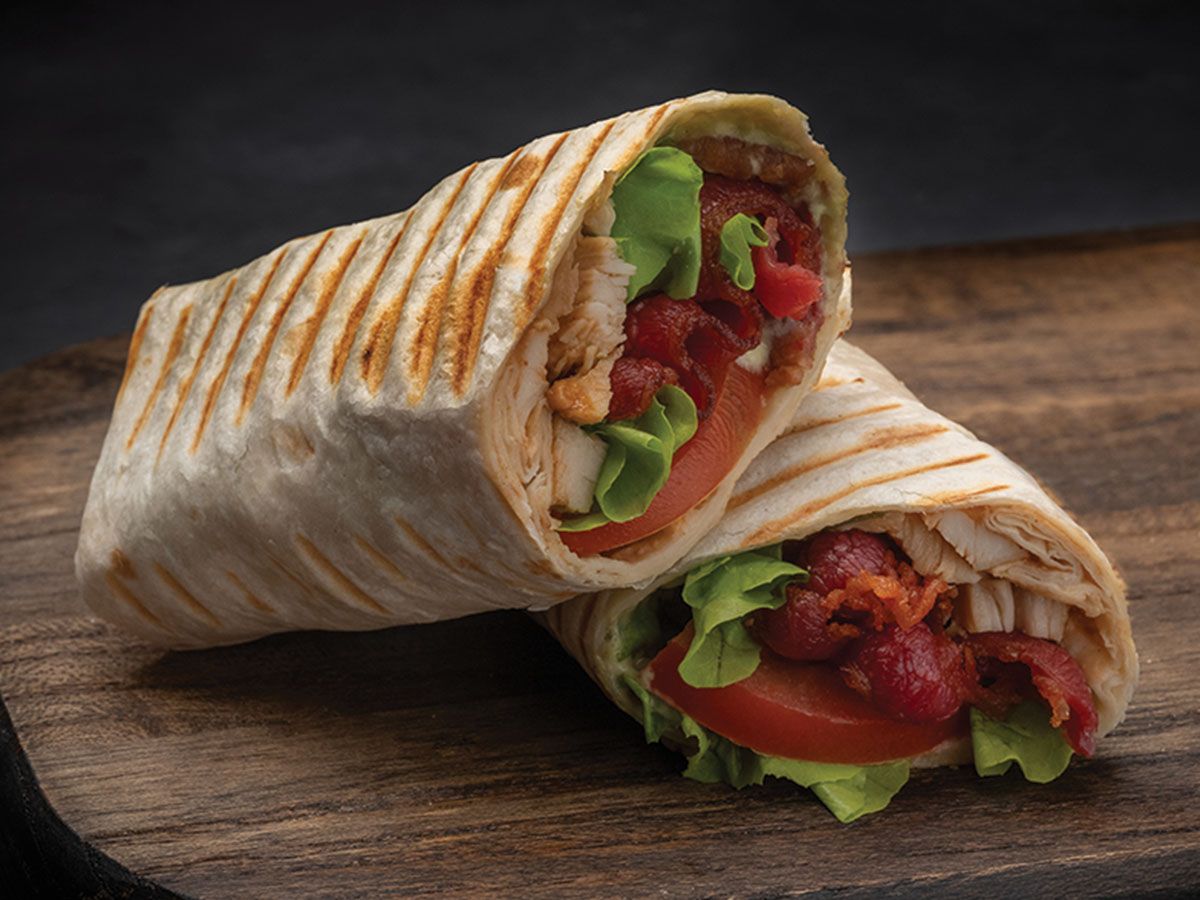Avocado And BBQ Chicken Wrap