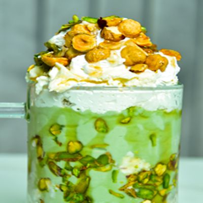 Avocado Honey with Nuts Juice